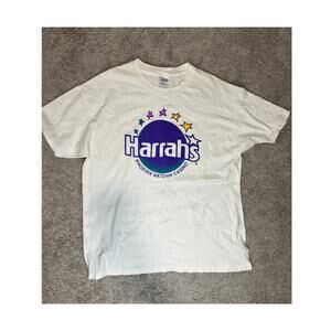 vintage 90s/Y2K Harrah's Phoenix Ak-Chin Casino T-shirt white vintage 90s/Y2K